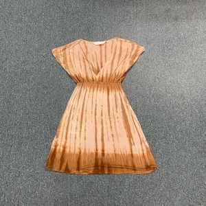 Brown Tie Dye Dress